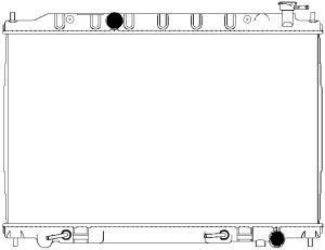 33411036 SAKURA Automotive Радиатор, охлаждение двигателя