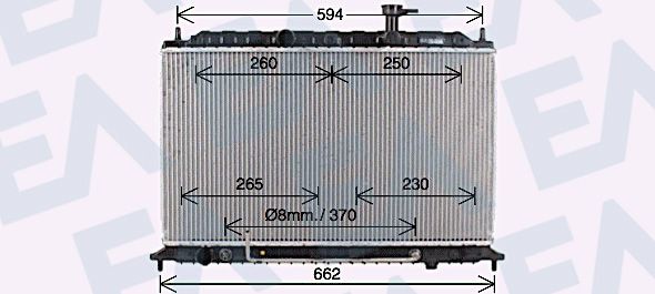 31R36094 EACLIMA Радиатор, охлаждение двигателя