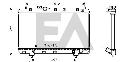 31R71120 EACLIMA Радиатор, охлаждение двигателя