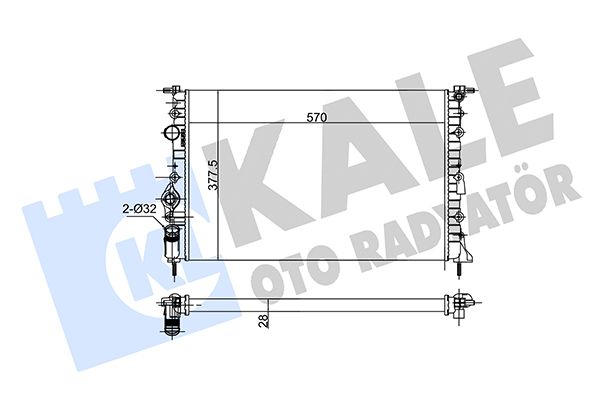 109500 KALE OTO RADYATÖR Радиатор, охлаждение двигателя