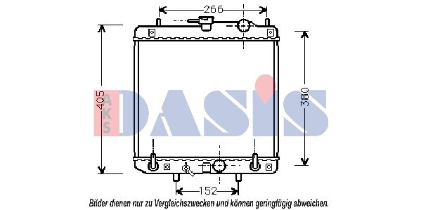 360017N AKS DASIS Радиатор, охлаждение двигателя