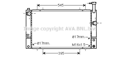 TO2494 AVA QUALITY COOLING Радиатор, охлаждение двигателя