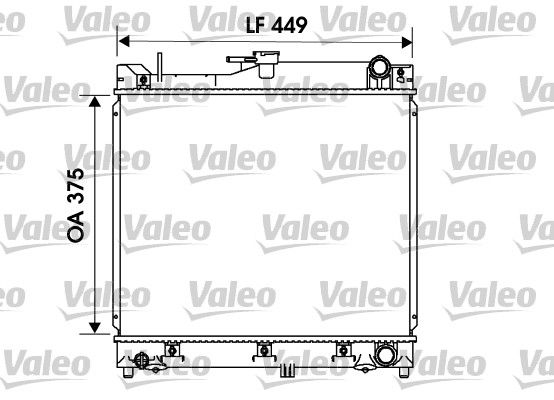 734170 VALEO Радиатор, охлаждение двигателя