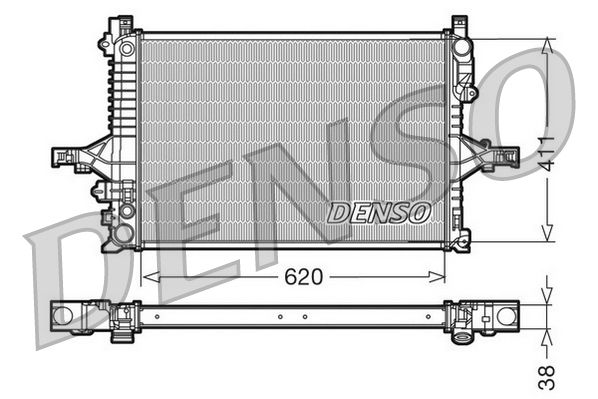 DRM33066 DENSO Радиатор, охлаждение двигателя