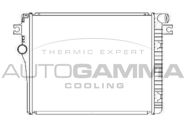 105620 AUTOGAMMA Радиатор, охлаждение двигателя