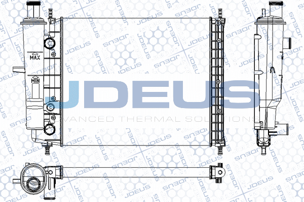 M0110490 JDEUS Радиатор, охлаждение двигателя