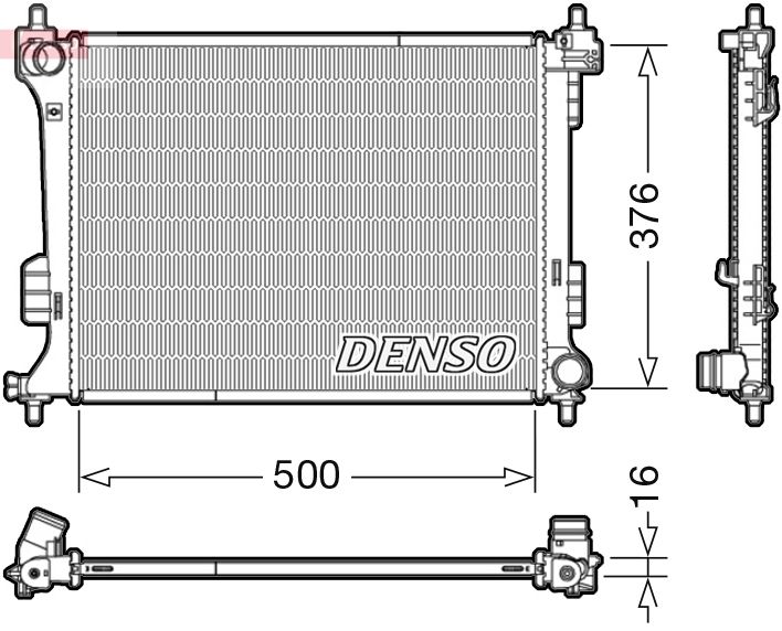 DRM41010 DENSO Радиатор, охлаждение двигателя