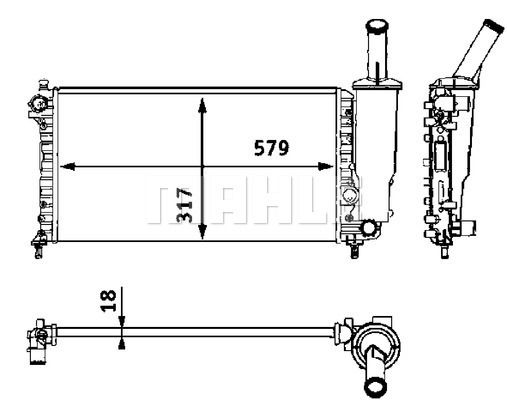 CR552000S MAHLE Радиатор, охлаждение двигателя