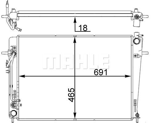 WG2182595 WILMINK GROUP Радиатор, охлаждение двигателя