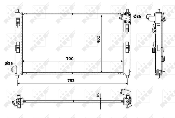 WG1722706 WILMINK GROUP Радиатор, охлаждение двигателя