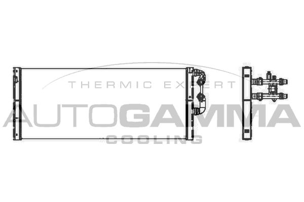 105313 AUTOGAMMA Радиатор, охлаждение двигателя