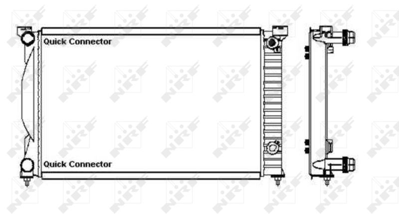 50543A NRF Радиатор, охлаждение двигателя