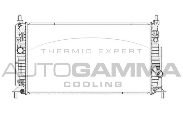 105754 AUTOGAMMA Радиатор, охлаждение двигателя