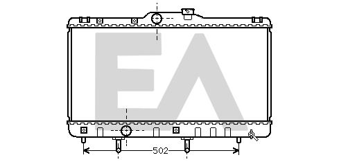 31R71068 EACLIMA Радиатор, охлаждение двигателя