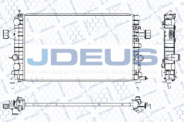 RA0200990 JDEUS Радиатор, охлаждение двигателя