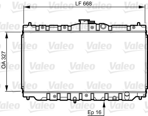 730423 VALEO Радиатор, охлаждение двигателя