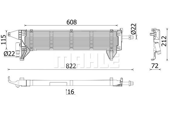 CR2636000P MAHLE Радиатор, охлаждение двигателя