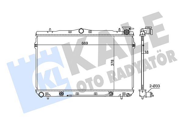 342310 KALE OTO RADYATÖR Радиатор, охлаждение двигателя