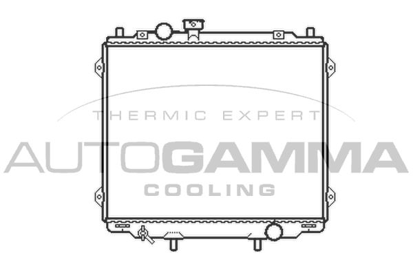 104078 AUTOGAMMA Радиатор, охлаждение двигателя