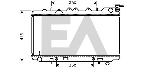 31R18065 EACLIMA Радиатор, охлаждение двигателя