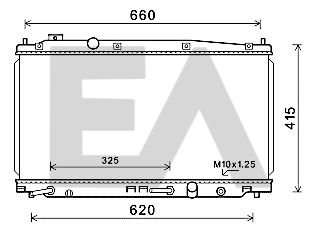 31R26087 EACLIMA Радиатор, охлаждение двигателя