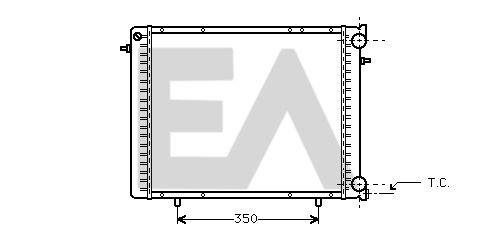 31R60018 EACLIMA Радиатор, охлаждение двигателя