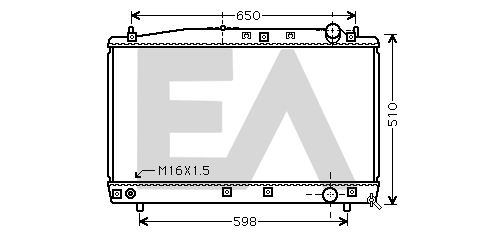 31R71194 EACLIMA Радиатор, охлаждение двигателя