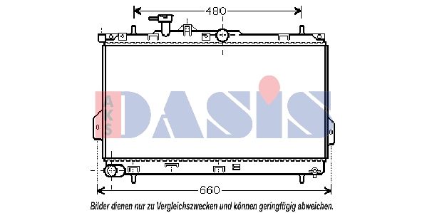 560001N AKS DASIS Радиатор, охлаждение двигателя