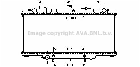 DN2264 AVA QUALITY COOLING Радиатор, охлаждение двигателя