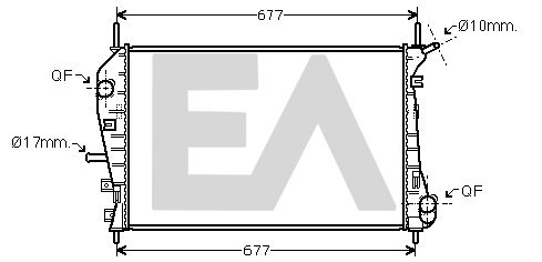 31R22126 EACLIMA Радиатор, охлаждение двигателя