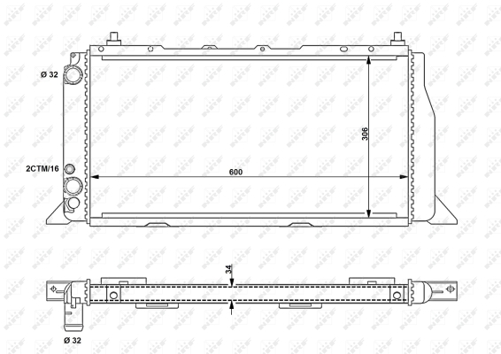 WG1722847 WILMINK GROUP Радиатор, охлаждение двигателя