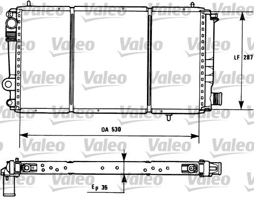 731173 VALEO Радиатор, охлаждение двигателя