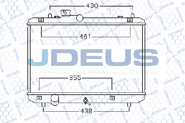 042M17 JDEUS Радиатор, охлаждение двигателя