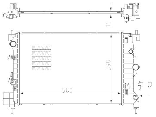 WG2162173 WILMINK GROUP Радиатор, охлаждение двигателя