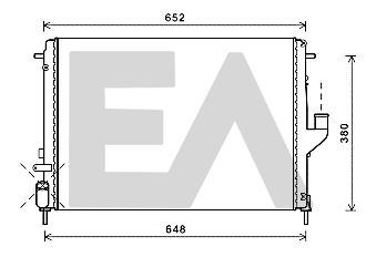 31R60158 EACLIMA Радиатор, охлаждение двигателя