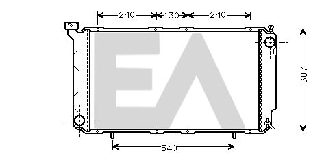 31R68005 EACLIMA Радиатор, охлаждение двигателя