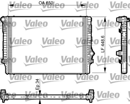 735548 VALEO Радиатор, охлаждение двигателя