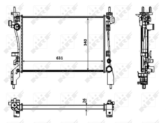 WG1722732 WILMINK GROUP Радиатор, охлаждение двигателя