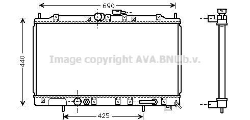 MT2123 AVA QUALITY COOLING Радиатор, охлаждение двигателя