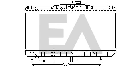 31R71053 EACLIMA Радиатор, охлаждение двигателя