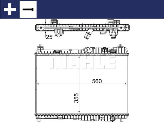 CR1135000S MAHLE Радиатор, охлаждение двигателя