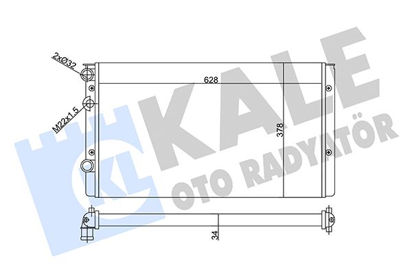 356310 KALE OTO RADYATÖR Радиатор, охлаждение двигателя