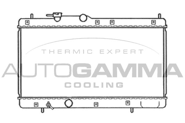 103788 AUTOGAMMA Радиатор, охлаждение двигателя
