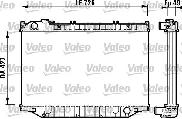 732415 VALEO Радиатор, охлаждение двигателя