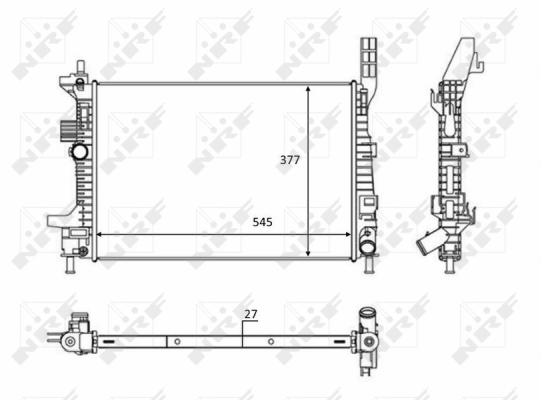 WG1723254 WILMINK GROUP Радиатор, охлаждение двигателя