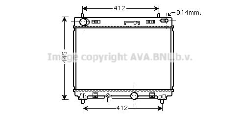 TO2358 AVA QUALITY COOLING Радиатор, охлаждение двигателя