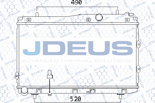 065M16 JDEUS Радиатор, охлаждение двигателя