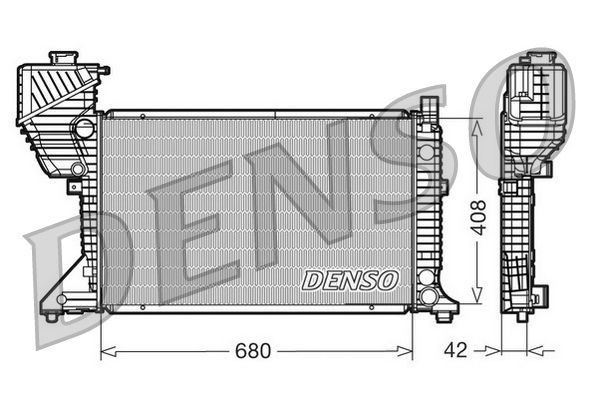 DRM17011 DENSO Радиатор, охлаждение двигателя