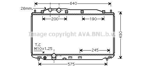 HD2191 AVA QUALITY COOLING Радиатор, охлаждение двигателя