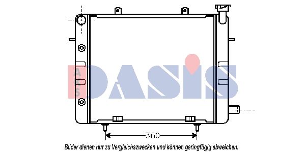 151360N AKS DASIS Радиатор, охлаждение двигателя